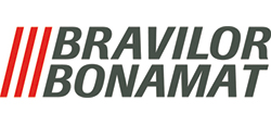 Logo der Firma Bravilor Bonamat in grauer Schrift